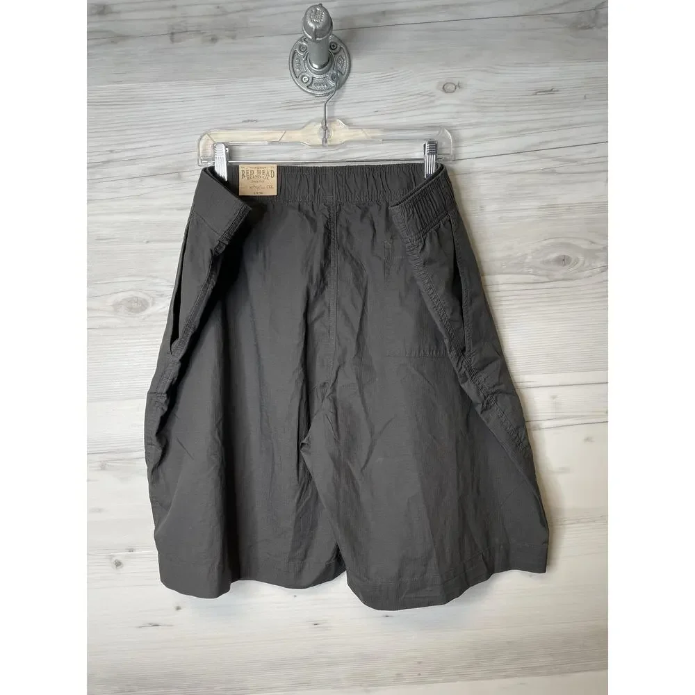 Red Head Shorts Mens 3XL Gray Grays‎ Peak Ripstop Elastic Waist Outdoor Pockets